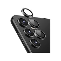Samsung Galaxy S23 Fe Tekli Kamera Lens Koruma Camı Siyah Galaxy S23 Fe İle Uyumlu Ekran Koruyucu - Siyah Diğer
