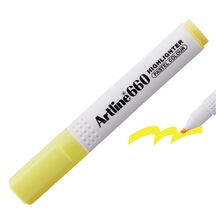 Artline Fosforlu Kalem Kesik Uç 1,0-4,0 MM Pastel Sarı 660--12 Lİ