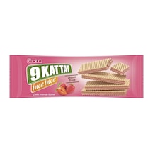 Ülker 9kat Tat Gofret İnce 16x114g Çilekli Çıtır Atıştırmalık 2'li Ekonomik Paket - 2 Adet Tarı