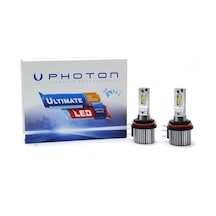 Photon Ultimate H15 Turuncu Gündüz Ledli Fansız Led Ampul 6000k Beyaz Uzun Far 12v-24v