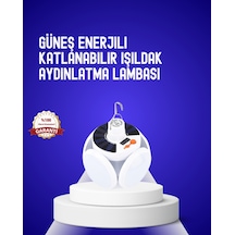 Usb Ve Solar Şarjlı Katlanabilir 5 Taraflı Led Lamba Çok Renkli