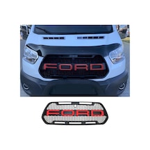 Ford Transit 2014-2018 Model Uyumlu Raptor Kırmızı Ford Yazılı Panjur
