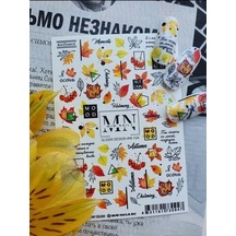 Nail Art Slider Stiker Çiçek Çerçeve W104