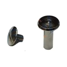 Hubrendy Çer Cilt Menü, Katalog, Kartela Vidası, 13mm - Nikel, 1 Adet