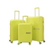 Mçs Üçlü Polipropilen Valiz Seti V374 S21yy1000006-set 00194 Açık Sarı