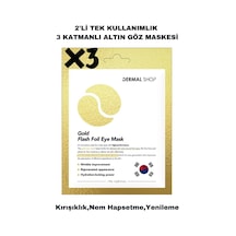 Dermal Altın Folyo Göz Maskesi 3'lü