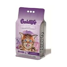 Goldlife Lavanta Kokulu İnce Topaklaşan Bentonit Kedi Kumu 10 L