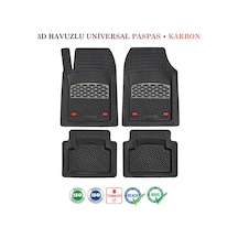 Audi Q5 2012-2016 Uyumlu 3d Havuzlu Universal Paspas Siyah Krom Karbon