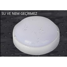 Balkon Lambası Teras Lambası Artos 15w Yuvarlak Banyo Lambası 6400k Beyaz Işık Tavan Lambası Beyaz Çok Renkli
