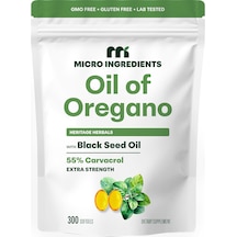 Micro Ingredients Oil Of Oregano 6000 Mg 300 Softjel Orijinal Usa Menşeii Dmmedicineden