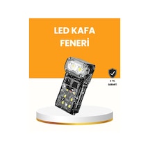 Hubrendy Tekno Kamp Ve Outdoor İçin Led Far 10 Saat Pil Sensörlü Manyetik AÇIK GRİ KAHVE KARIŞIMI