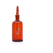 Damlatma Şişe Cam Amber 250 Ml -Kauçuk Pipetli-Kapaklı Borosil