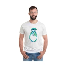 My Neighbor Komşum Totoro Baskılı Beyaz Erkek Tshirt (531010315)