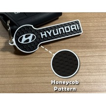 Hyundai Yeni Nesil Uzun Form Anahtarlık - 3d Yazıcı Özel Tasarım Petek Dokulu Premium Araç Aksesuarı