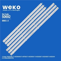 Wkset-5692 36663x3 Ic-d-hwbj40d660 9p84 3 Adet Led Bar Bölünmüş Ürün 6 Parça Tvnizi Açıp İçindeki Led Barla Birebir Aynısı Olduğunu Görmeden Almayınız. Sonrasında İade Almamaktayız.