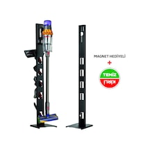 Bumech Stark -philips-Bosch Uyumlu-  Siyah Dikey Süpürge Standı