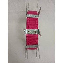 Kozaklı U Çivili Köpek Tasması Pembe 70 x 4 CM