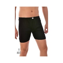 Erkek Siyah 6 Adet Paçalı Boxer 0111 Siyah