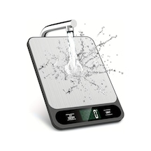 Siyah Şarj Edilebilir 1 Adet Siyah Gıda Ölçeği 10 Kilogram Siyah