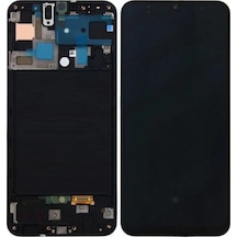 Samsung Galaxy Uyumlu A30 Siyah Çıtalı Lcd Ekran