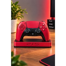 Veriqo 3d Ps5 Dualsense Uyumlu Oyun Kolu Standı Gamepad Tutucu Masaüstü Controller Standı Kırmızı