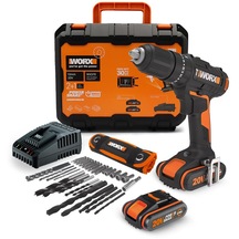 Worx Wx370 20volt/2ah. Liıon Çift Akülü Profesyonel Şarjlı Darbel