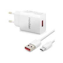Micro Usb Hızlı Şarj Seti 12w 2.4a Usb Adaptörlü 1 M Pvc Kablolu Beyaz Nd1004 Evimdeyokyok