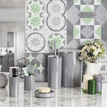Lenox 5'li Banyo Aksesuar Set - Gri Çok renkli