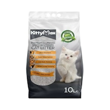 Kittymax Naturel Kokusuz İnce Topaklaşan Bentonit Kedi Kumu 10 L