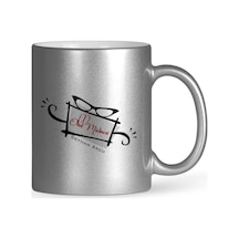 Kişiye Özel Okul Müdiresi Gümüş Yaldızlı Kupa Bardak