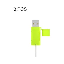 Rogfer İçin 3 Adet Yumuşak Yıkanabilir Veri Kablosu Silikon Kılıf, Özellikler: Usb Hardal Yeşili