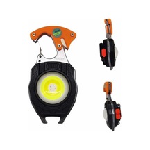 7 Modlu Mini Led Lamba Anahtarlık Usb Şarjlı Kamp İçin Taşınabilir Sarı