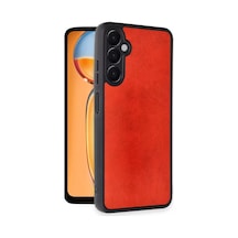 Newface Samsung Galaxy A36 Kılıf Aras Deri Kapak - Kırmızı