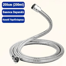Duş Hortumu 200cm, 2mt, Basınca Dayanıklı, 1 Adet Çok Renkli