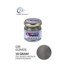 Sedefli Metalik Toz Pigment Boya / Gri Gümüş / Epoksi Için