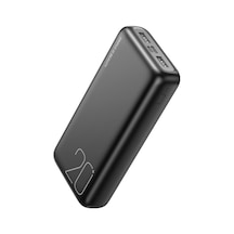 20.000mah 2.1a Hızlı Şarj Destekli Çift Usb-a Ve Usb-c Girişli Led Göstergeli Taşınabilir Powerbank Beyaz
