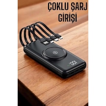 Powerbank Taşınabilir 10.000 Mah Hızlı Şarj Dijital Göstergeli Siyah