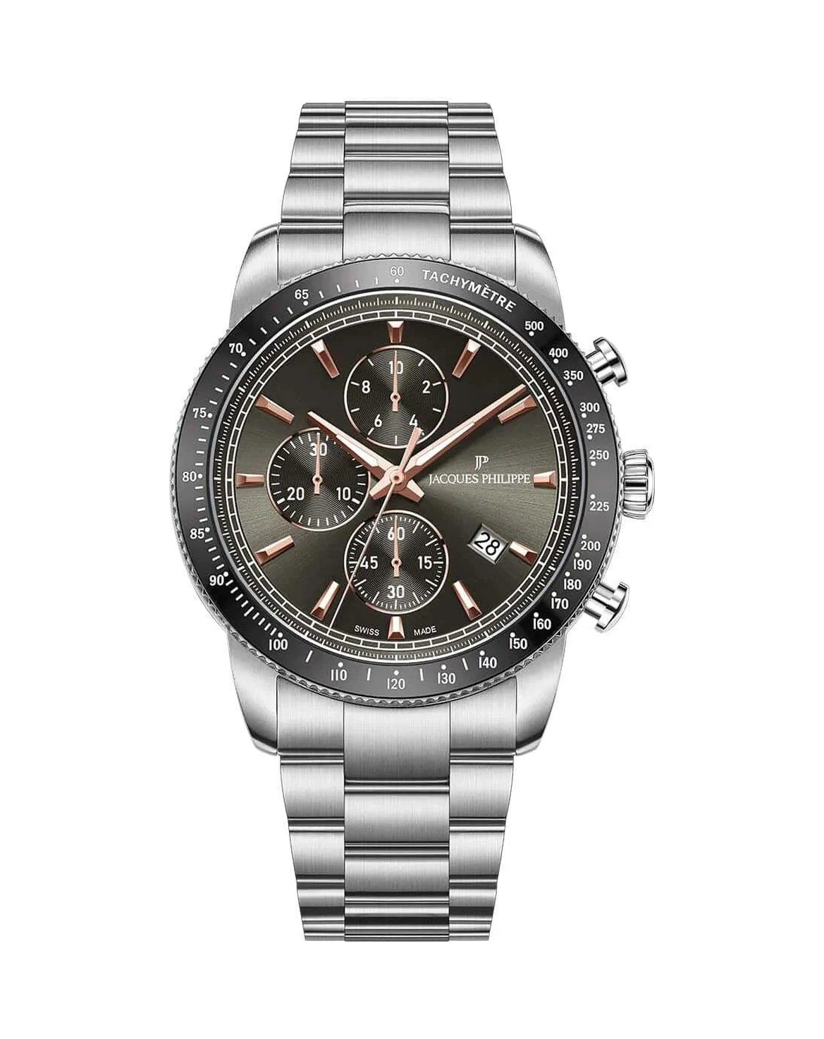 Jacques Philippe Swiss Made Jpqgc691346 Erkek Kol Saati Gri