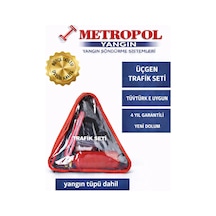 Belgeli Tüvtürk Uyumlu Üçgen Trafik Seti Bez Çantalı Karayolları Onaylı - 874366504