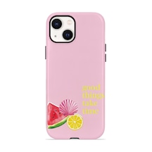 Apple iPhone Uyumlu 15 Vorian Çift Katmanlı Kılıf Good Things Fruit Corner