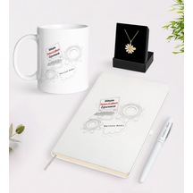 Kişiye Özel Bilişim Teknolojileri Öğretmeni Beyaz Kupa Defter Kal