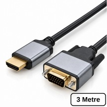 6102 Hdmı To Vga Görüntü Çevirici Dönüştürücü Adaptör Monitör Uydu Tv Kablosu 3m