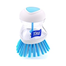 Titiz TP-110 Deterjan Hazneli Bulaşık Fırçası Çok Renkli