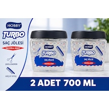 Hobby Turbo Saç Jölesi Extra Sert Uzun Süre Güçlü Tutuş 700 Ml X 2 Adet