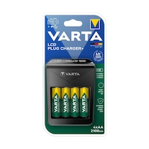 Varta 57687 LCD Pil Şarj Cihazı + Varta 2100 mAh Pil 4'lü