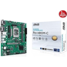 Asus Pro H810m-c Csm Ddr5 Hdmı-dp Typec Pcıe 5.0 1851p Matx Kurumsal Anakart