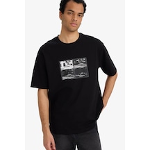 Defacto 26y801002280 Siyah Erkek T-shirt F9688ax/bk81 Siyah