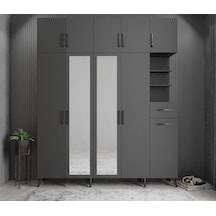 Açelya Portmanto Vestiyer Füme  200cm M10