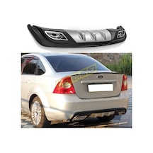 Ford Focus Çift Egzoz Görünümlü Difüzör Gri 2005-2011