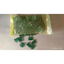 30 Amp. Bıcak Sigorta Yesil 100 Adet Paket